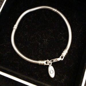 Pandora charm bracelet w/ lobster clasp